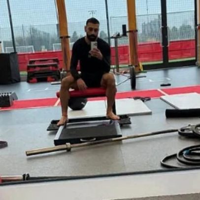 Salah publica foto no ginásio do Liverpool que diz tudo