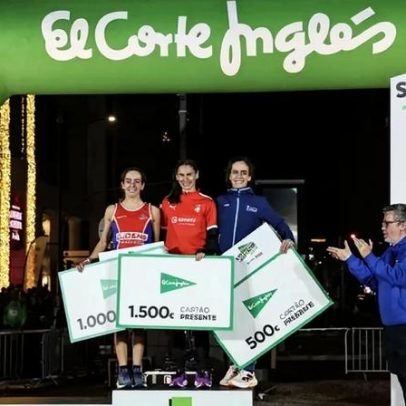 Vencedores da São Silvestre El Corte Inglés com tempos-canhão