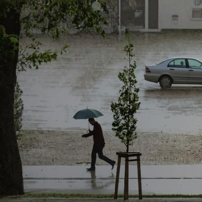 Mangualde: chuva prevista no Centro e Sul amanhã, com acumulados de até 15 mm/h