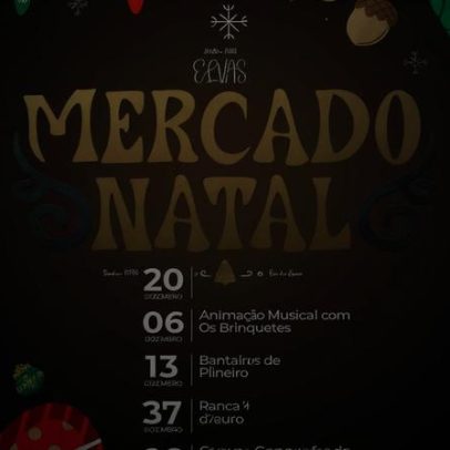 Mercado Municipal da Casa das Barcas recebe animação natalícia até janeiro