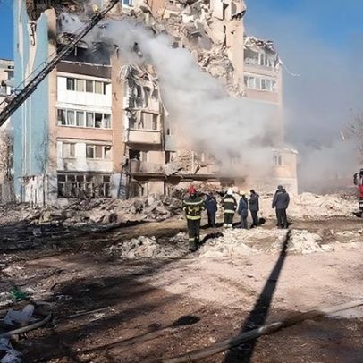 Em Kiev, novo ataque de drones russos deixa 1 morto e 11 feridos