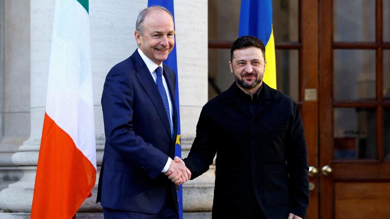 Irlanda investiga drones na rota de voo de Zelensky durante visita oficial