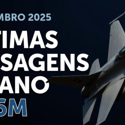 Dois F-16M da Força Aérea sobrevoam o país para assinalar o Ano Novo