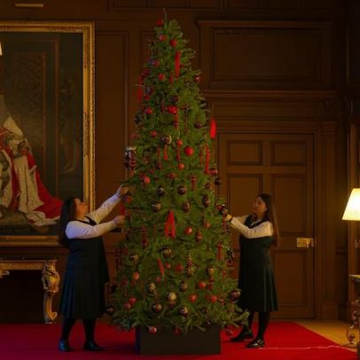 Imagens da decoração de Natal da realeza britânica são divulgadas
