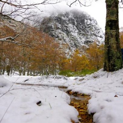 Serra da Estrela cobre-se de neve pela primeira vez na época