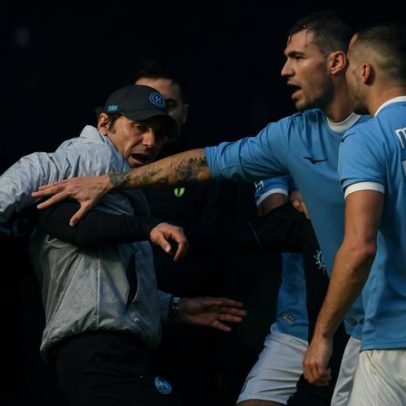 Vitória do Lazio sobre o Napoli; Neres lesionado e três expulsões