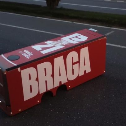 Apoio expressivo dos adeptos do SC Braga na viagem para Leiria