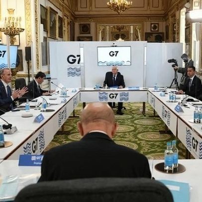 G7 em teleconferência discute Venezuela e Ucrânia