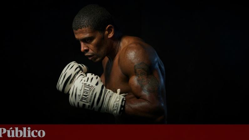 O pugilista Jorge Pina em Agosto de 2005, já depois de ter ficado cego