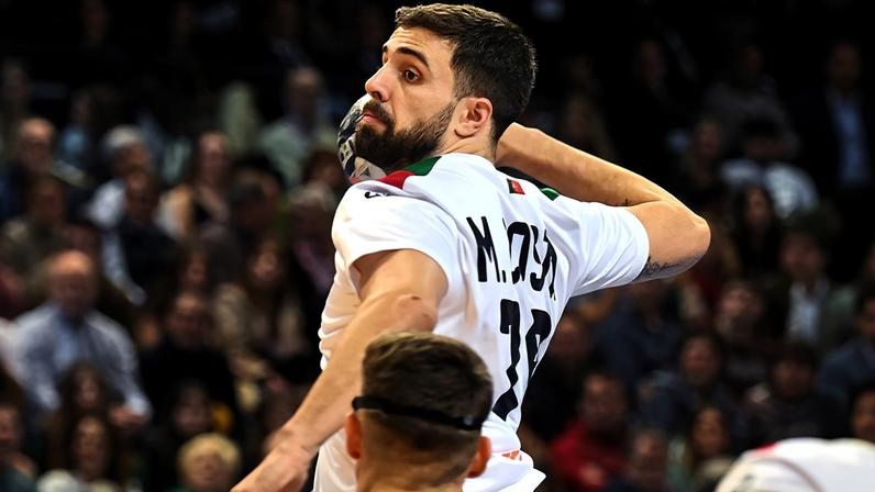 Ao intervalo, Portugal perdia por 16-14 em Pamplona