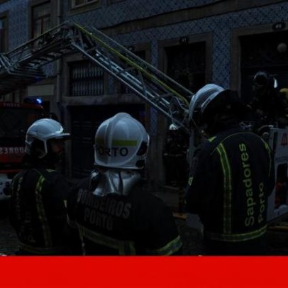Seis pessoas retiradas de prédio após incêndio na Rua da Picaria, Porto