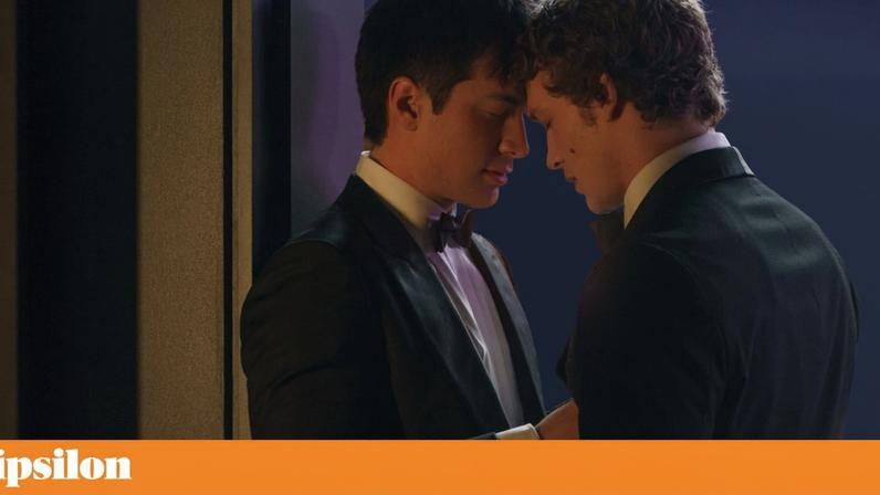 A dupla de protagonistas de *Heated Rivalry*