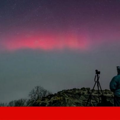 Auroras boreais observadas em Portugal após tempestade solar atingir a Terra