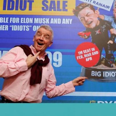 Após chamar Musk de idiota, O’Leary diz que a Ryanair aceitaria o investimento