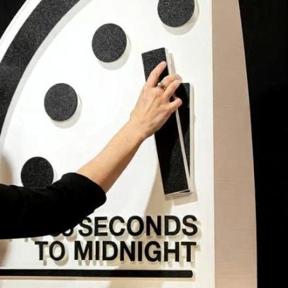 Relógio do Apocalipse aproxima-se de 85 segundos do fim, recorde histórico