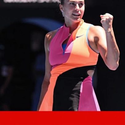 Sabalenka e Alcaraz desfilam mesmo sem banda