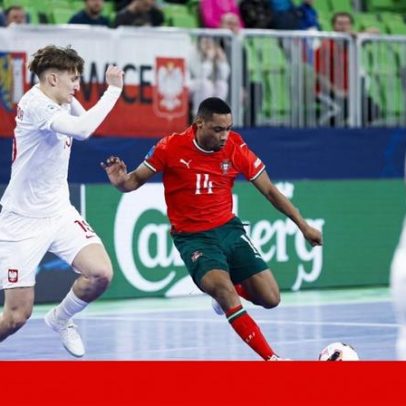 Portugal vence Polónia e faz pleno de triunfos no Europeu de futsal