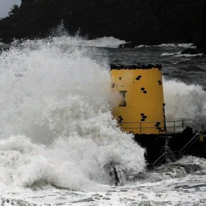 Aviso de agitação marítima forte para a Madeira