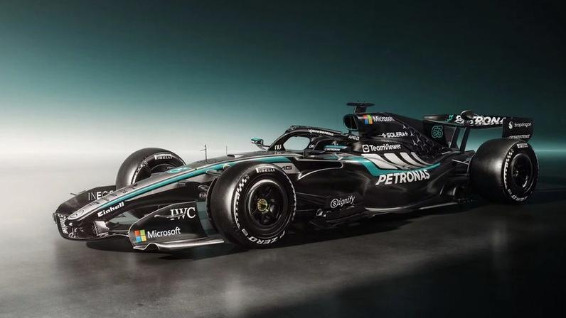 Mercedes ataca temporada 2026 com o W17. Foto: Mercedes