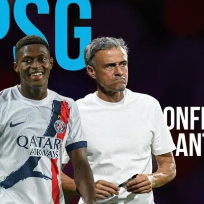 Cobertura em direto: conferência de Nuno Mendes e Luis Enrique