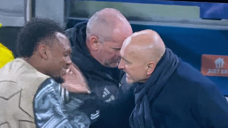 Spalletti atinge Openda com uma bofetada