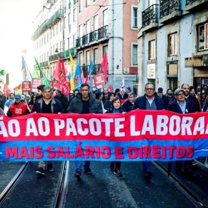CGTP convoca manifestação em 28 de fevereiro contra alterações à lei laboral