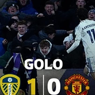 Aaronson abre o marcador para o Leeds