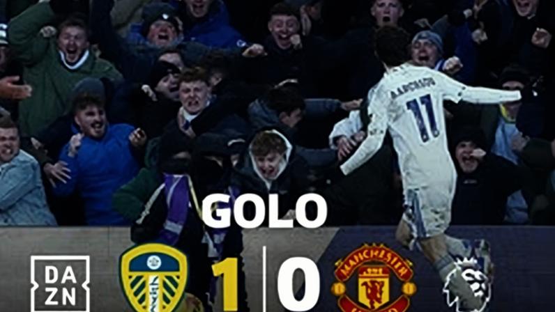 Aaronson antecipou-se a toda a gente e abriu o marcador para o Leeds
