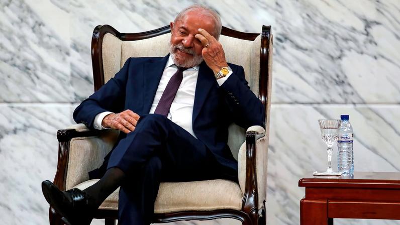 Lula da Silva durante uma visita oficial