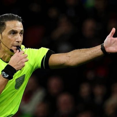Árbitro Serdar Gözübüyük dirige Juventus-Benfica