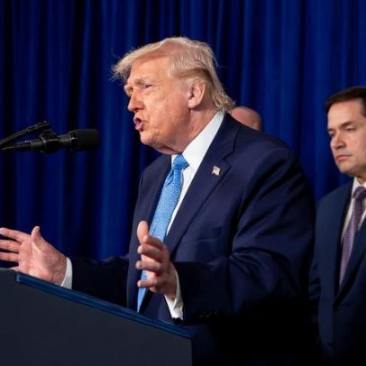 Trump promete reagir se manifestantes forem executados