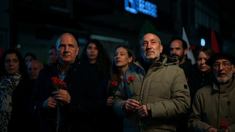 Paulo Raimundo na campanha de António Filipe, no Porto