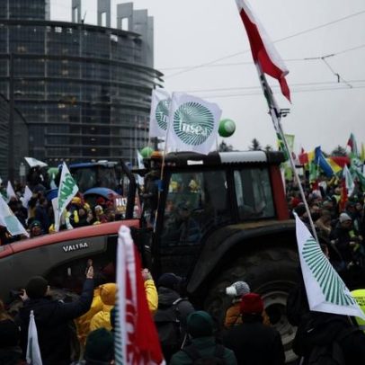 Agricultores protestam contra acordo UE-Mercosul
