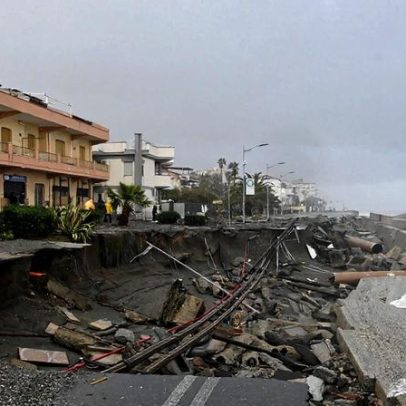 Tempestade deixa um morto na Grécia e deslocados em Itália