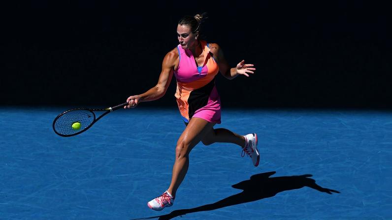 A bielorrussa ganhou o segundo set de forma "limpa"