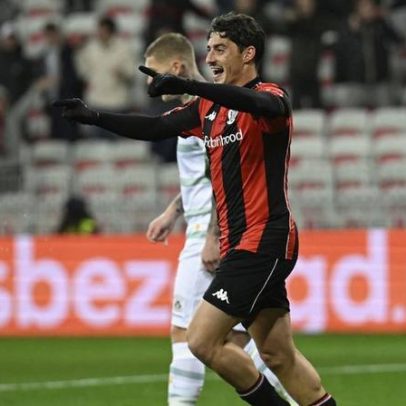 Ex-Benfica brilha e Nice derrota o próximo adversário do SC Braga