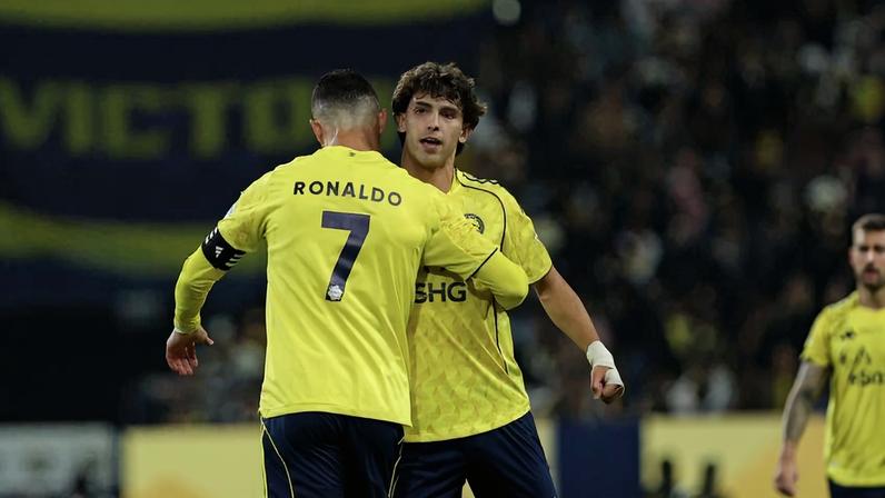 João Félix e Cristiano Ronaldo são os dois melhores marcadores da liga da Arábia Saudita - Foto: Al Nassr