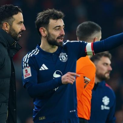 Bruno Fernandes envia mensagem a Ruben Amorim