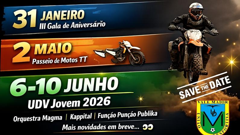 2026 começa a ganhar forma em Vale Maior e promete ser um ano inesquecível