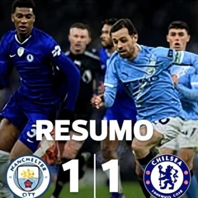 Ex-Benfica salva ponto para o Chelsea e atrasa City na corrida ao título