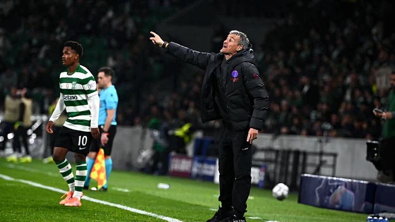 Luis Enrique, treinador do PSG, saiu de Alvalade com derrota por 1-2