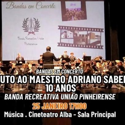 Banda Recreativa União Pinheirense celebra 10 anos com concerto especial