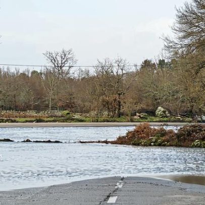 Inundações em Trancoso obrigam corte da Estrada Municipal 592