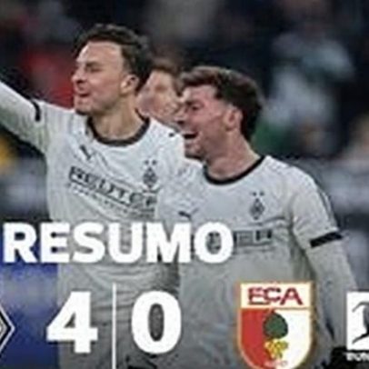 M'Gladbach goleia e respira na Bundesliga