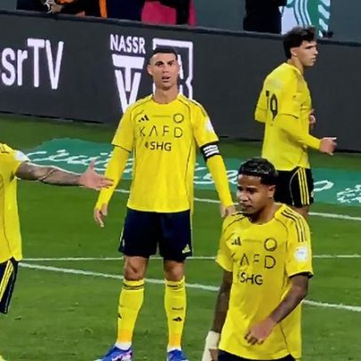Ronaldo irritado após nova derrota do Al Nassr frente ao Benfica