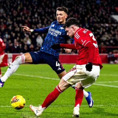Arsenal empata em Nottingham após exibição pouco inspirada