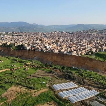 Cidade siciliana em risco após deslizamento de terras