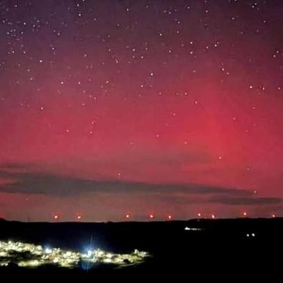 Auroras boreais observadas em Portugal por tempestade solar intensa