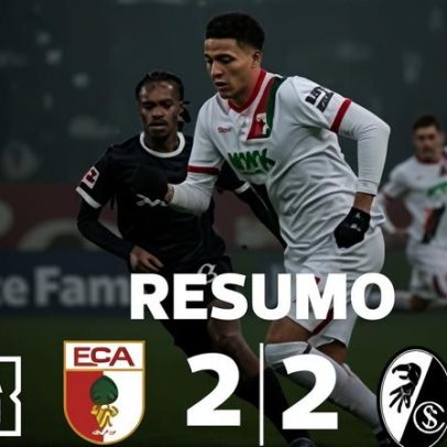 Augsburgo-Friburgo: golos chegaram aos pares