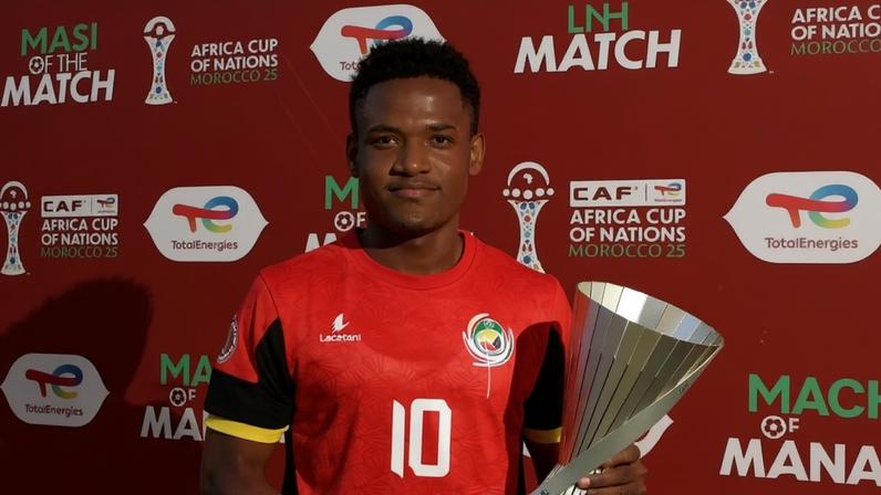 Geny Catamo em evidência na CAN ao serviço de Moçambique, marcou um golo e fez uma assistência - INSTAGRAM/Catamo